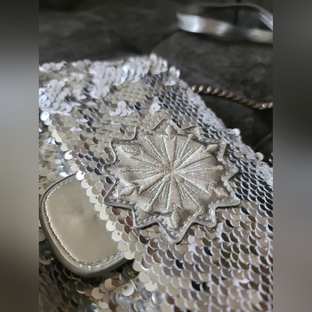 Disney Frozen Silver Sequins Crossbody - Picture 3 of 8
